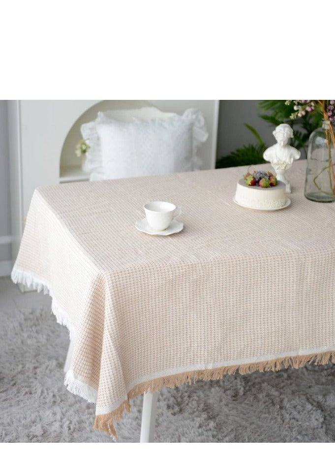 Tablecloth 130 * 180CM Table Cover Simple Design Cotton Linen Cloth Tea Table Cover for Living Room Hotel Coffee Table  - Image 3