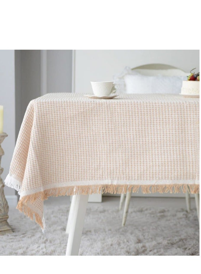 Tablecloth 130 * 180CM Table Cover Simple Design Cotton Linen Cloth Tea Table Cover for Living Room Hotel Coffee Table  - Image 4