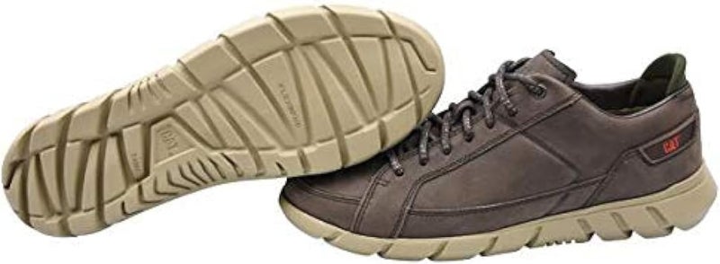 CATERPILLAR Tan Leather Lace-Up Shoes - Image 1