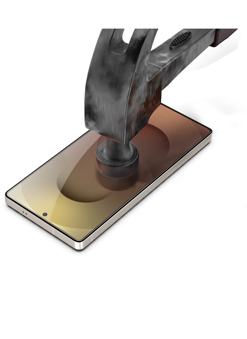 Screen Protector Samsung S25 Plus/S24 Plus Clear, Easy Installation High Quality, 9H Hardness, A++ Grade Protect your phone screen with top-tier quality using a clear, custom-fit tempered glass protector. It features ultra-precise, effortless installation with a smart alignment frame, ensuring a perfect, bubble-free fit in one touch. Crafted from premium Asahi Japanese tempered glass, rated 9H for maximum scratch resistance, and certified A++ for durability and clarity. Supports full touch sensitivity, fingerprint resistance, and ultra-clear transparency — with a stylish black edge.
