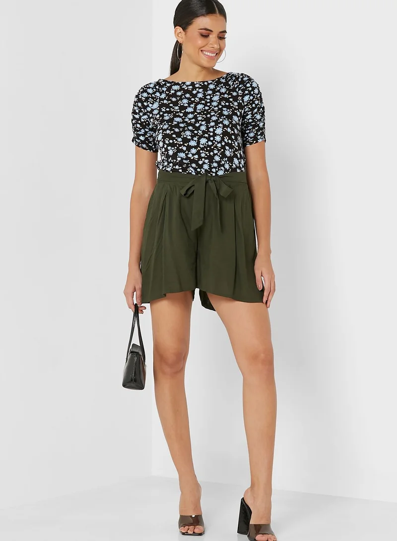 DOROTHY PERKINS Pleated Tie Detail Shorts