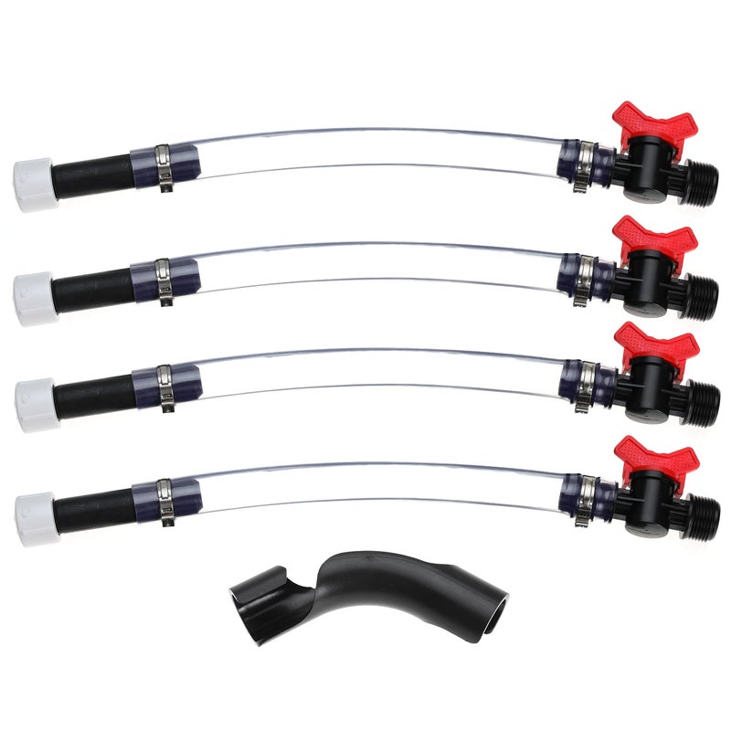 Kicofyee Jegs Fuel Filler Kit LC2 Jugs with Ball Valve Hose Bender for Scribner Fuel Tank - Image 3