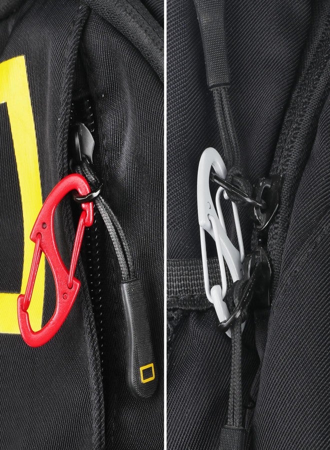 SWATOM Mini Dual Wire Gate S Carabiner Clip Small Snap Hook (Mix Colors 20P) - Image 5