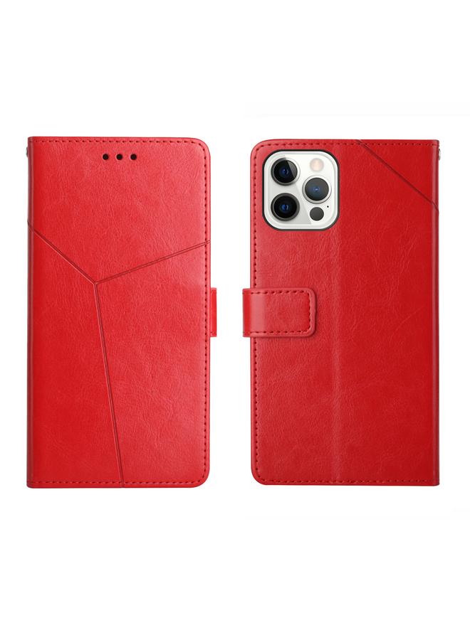 S-TOP Case For iPhone 14 Pro Max Y Stitching Horizontal Flip Leather Phone Case - Image 1