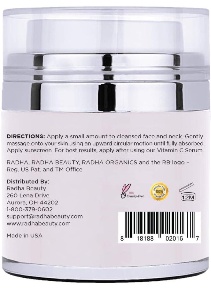 Radha beauty Radha Beauty Retinol Moisturiser Miracle Cream for Face - with Retinol, Hyaluronic Acid, Vitamin E and Green Tea. Best Night and Day Moisturising Cream 50ml - Image 3