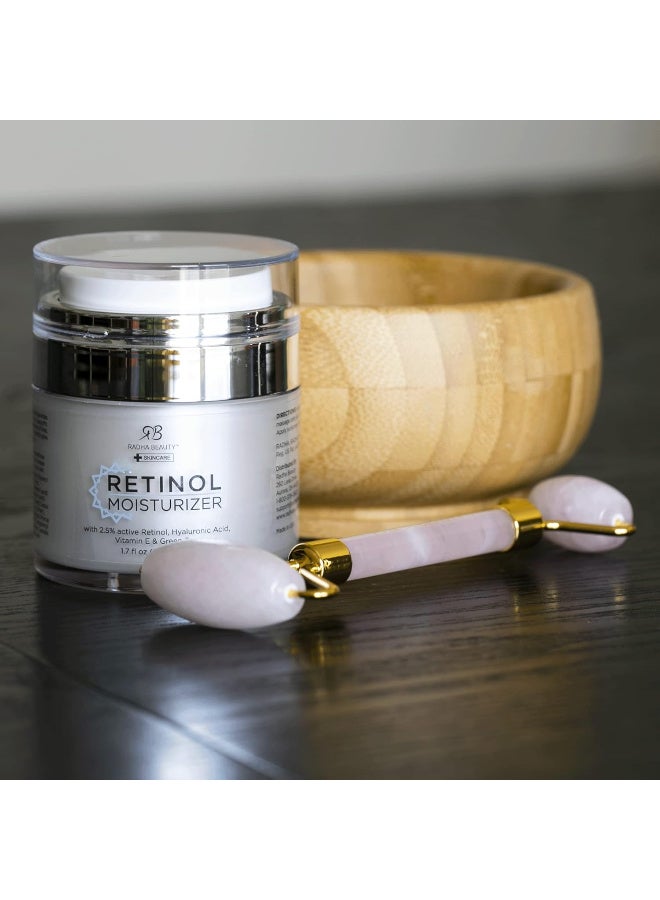 Radha beauty Radha Beauty Retinol Moisturiser Miracle Cream for Face - with Retinol, Hyaluronic Acid, Vitamin E and Green Tea. Best Night and Day Moisturising Cream 50ml - Image 5