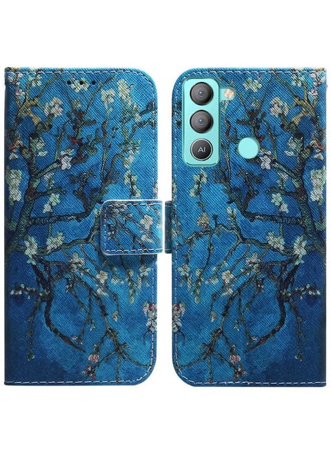 Case Cover For For Tecno Pop 5 LTE BD4 Coloured Drawing Leather Phone Case(Apricot)