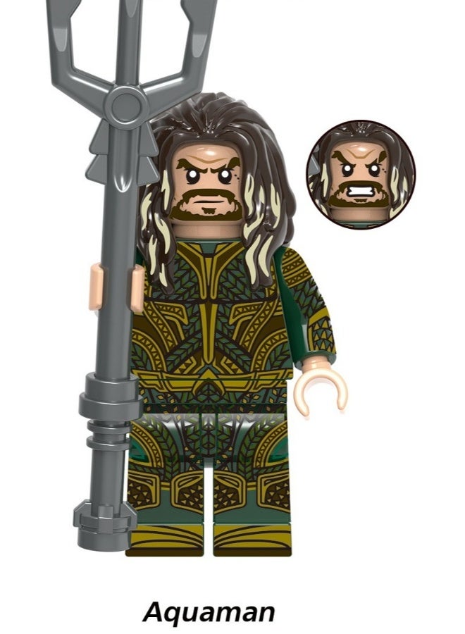 NIBEMINENT Justice League Superman Wonder Woman Bat Flash Human Block Assembly Toys  - Image 5