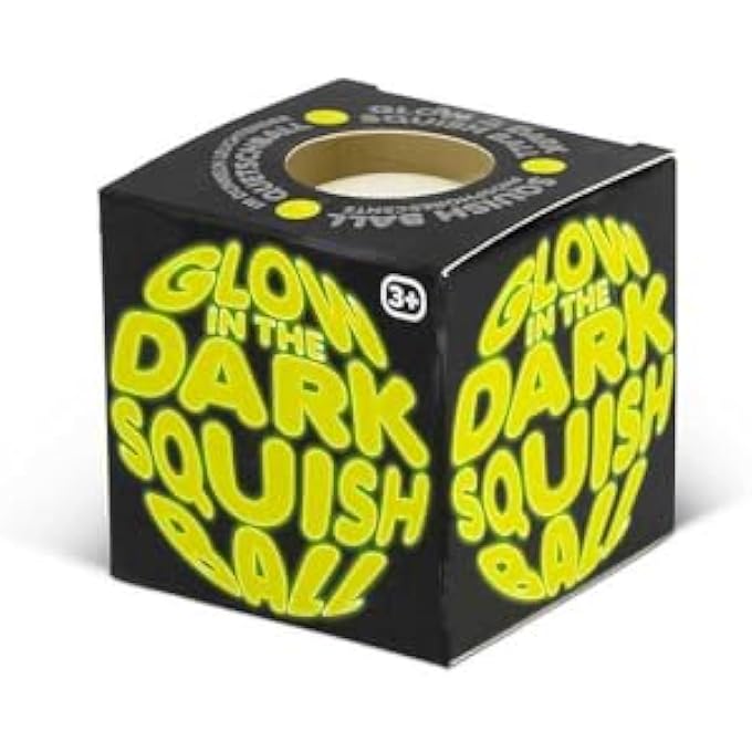 Tobar 38439 Glow In The Dark Squish Ball Assorted Designs and Colours,6 x 6 x 6 cm - Image 5