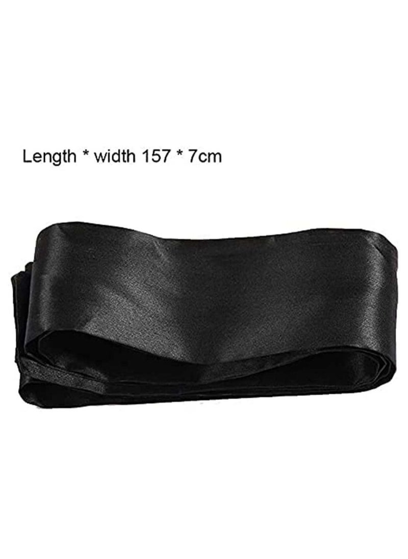 Eye Mask, Cover Eyeshade Sleep Mask Natural Silk Soft Satin Pressure Free for A Full Night Sleeping Nap Ideal Gift Women 2 PCS