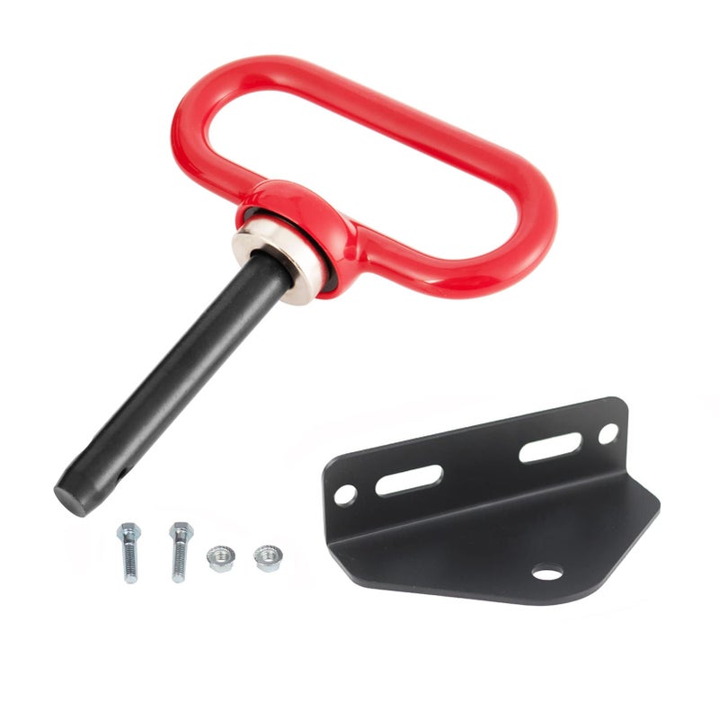 Universal Heavy Duty Magnetic Hitch Pin, Magnet Trailer Gate Pin for Mowers, Lawn Tractors  with 2 Bolts -1/2'' R-Clip - Image 1