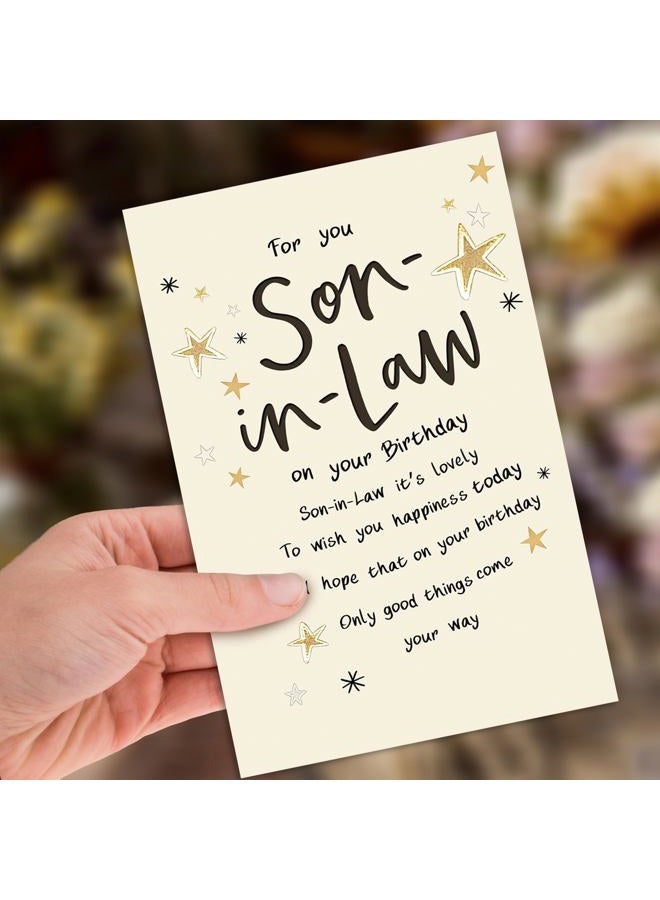 HEJOYN Son In Law Birthday Card, Happy Birthday Cards & Gift for Son-In-Law - Image 5