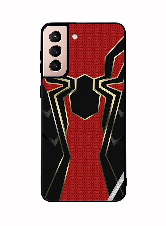 VR CREATIVE Protective Case Cover For Samsung Galaxy S21 Plus 5G Spiderman Vector Design Multicolour - Image 1