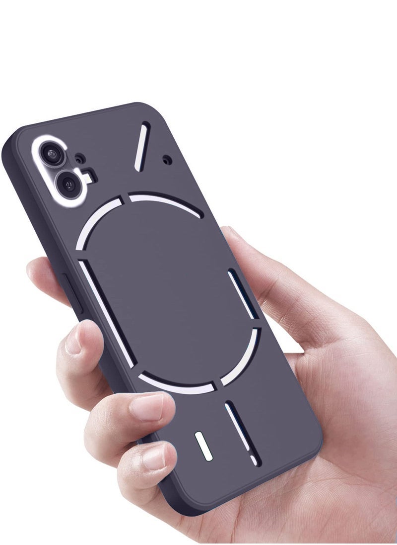 Raxoom Liquid Silicone Ultra-Thin TPU Phone Case Cover for Nothing Phone 1 (5G, 2022) â€“ Soft, Slim, Shockproof Protective Back Cover with Anti-Fingerprint & Scratch-Resistant Coating â€“ Black - Image 2