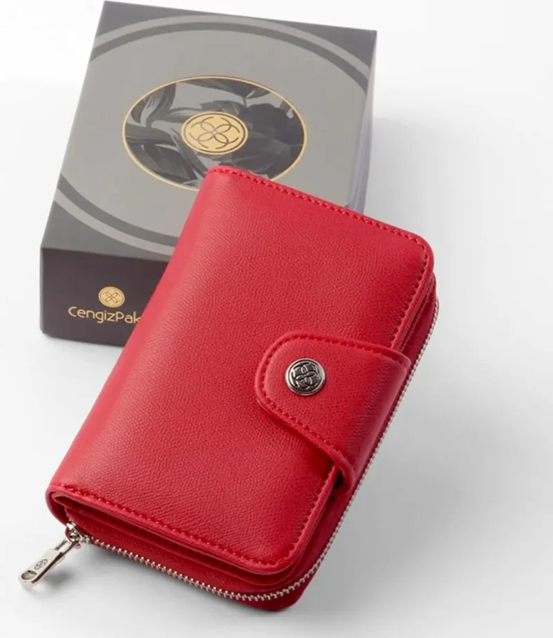 جنكيز باكيل Women's Wallet Small Size Women's Wallet Red