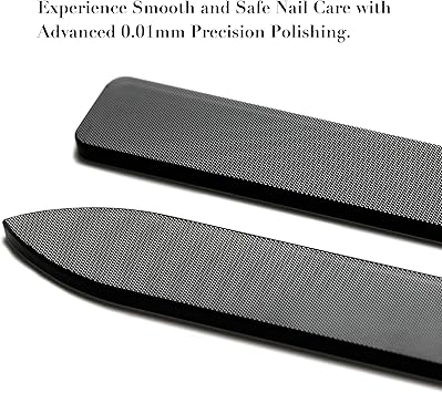 Sun&Beam Nails SunBeam Nails Glass Nail File Nano Nail Buffers Crystal Shine Polisher Professional Manicure Tools Kit with Box 2Pcs Set - Image 3