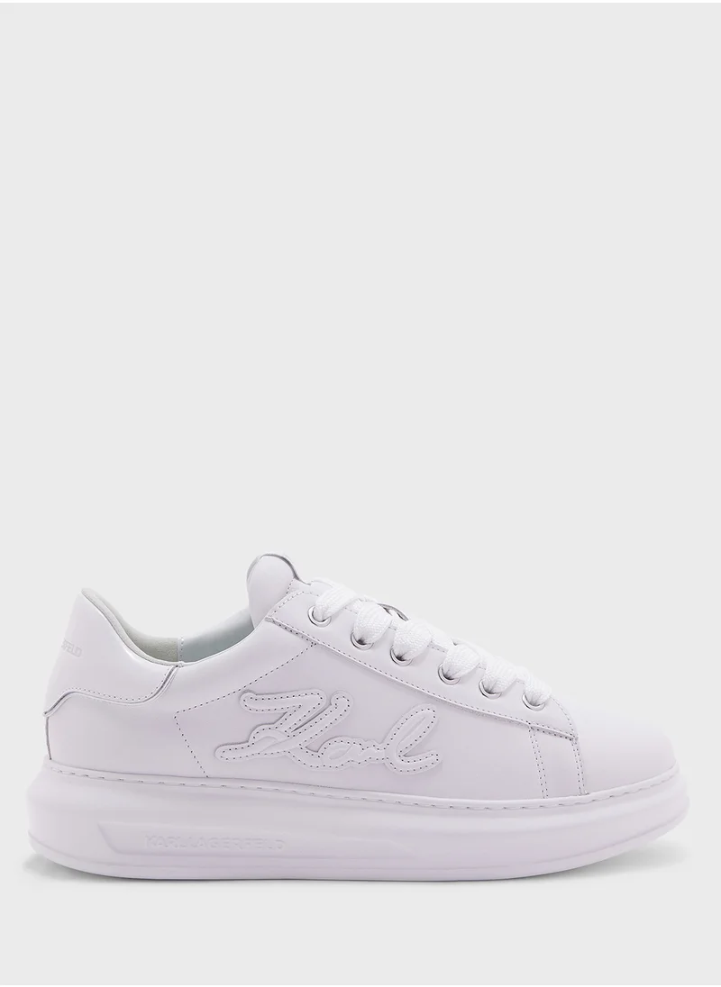 Karl Lagerfeld Kapri Logo Detailed  Lace Up Low Top Sneakers