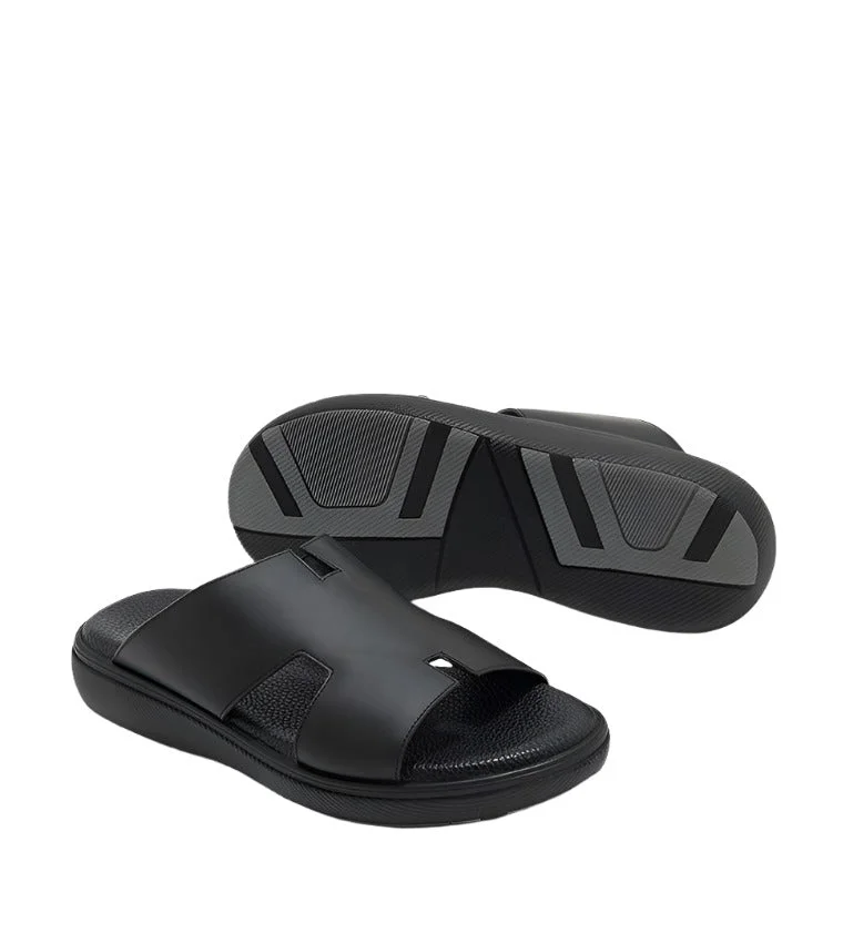 ستيف مادن Men's Arabic Sandals Black Men's Sandals