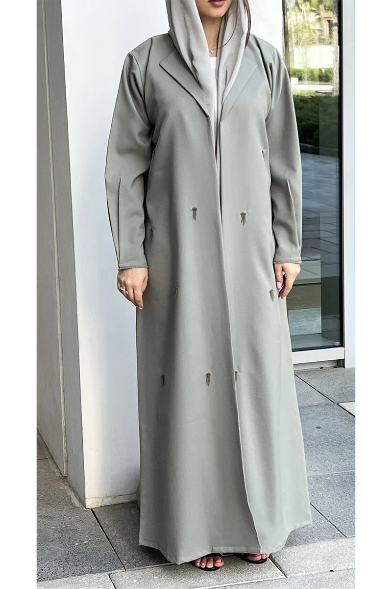 Moistreet Open Front Abaya