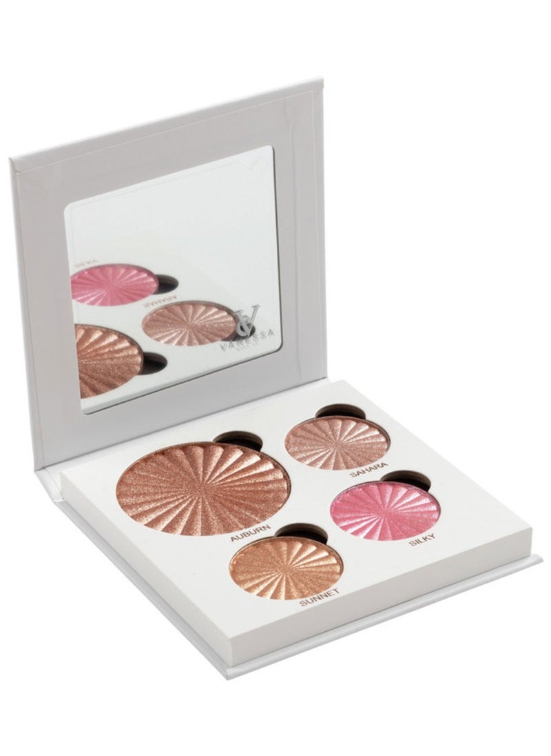 VANESSA MAKEUP - Camella Makeup Highlighter Palette A - Image 1