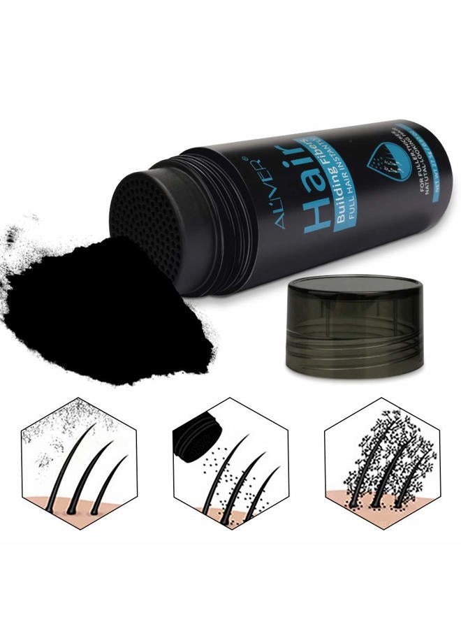 Aliver Hair Fibers for Thinning Hair Dark Brown - Undetectable Natural Formula - Thicker Fuller Hair in 15 Seconds - Conceals Hair Loss & Look Younger - Designed for Men & Women,0.97Oz - Image 3