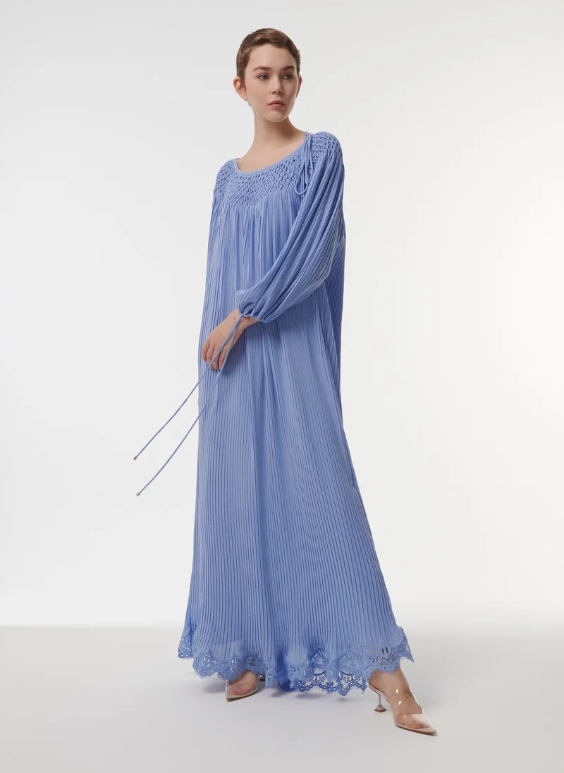 leem Smock-Neck Kaftan