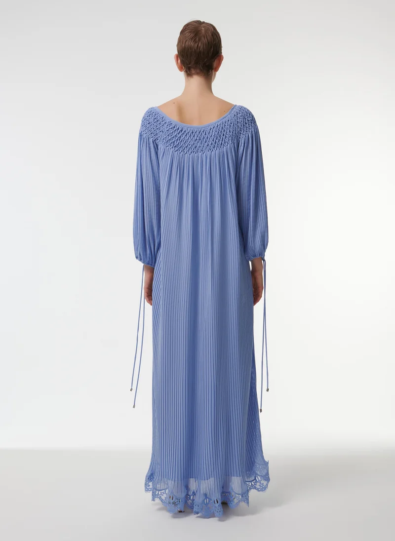 leem Smock-Neck Kaftan
