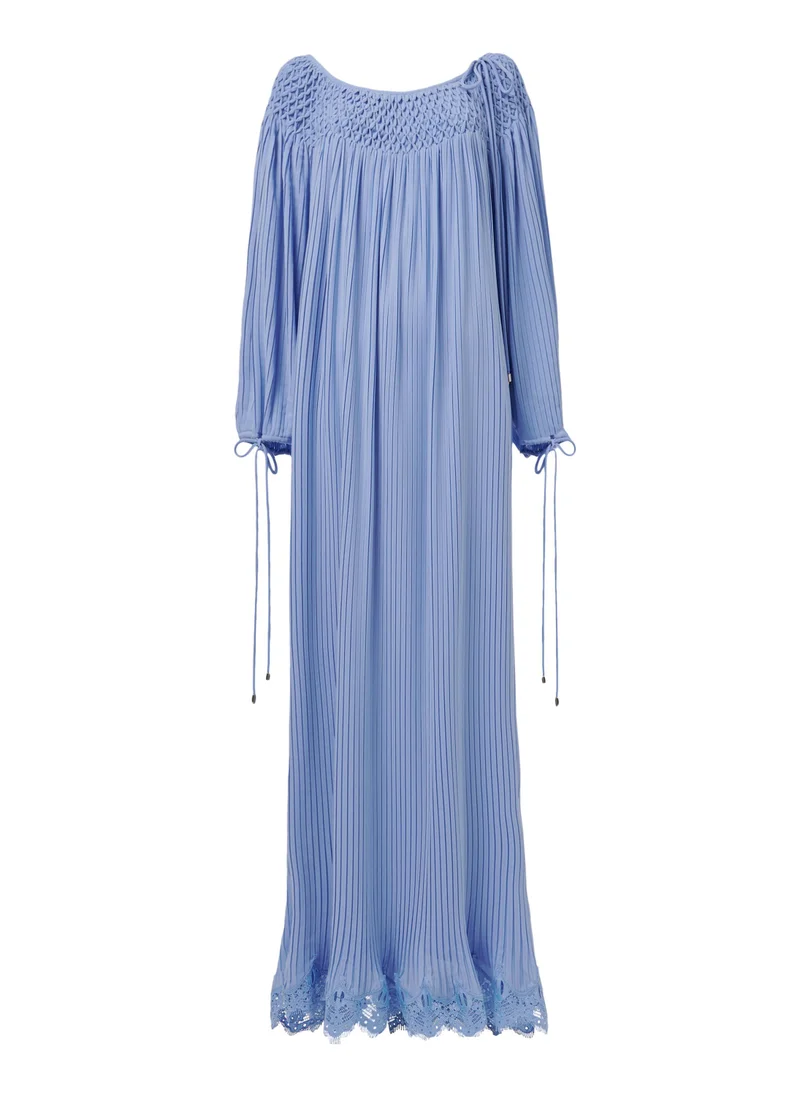 leem Smock-Neck Kaftan