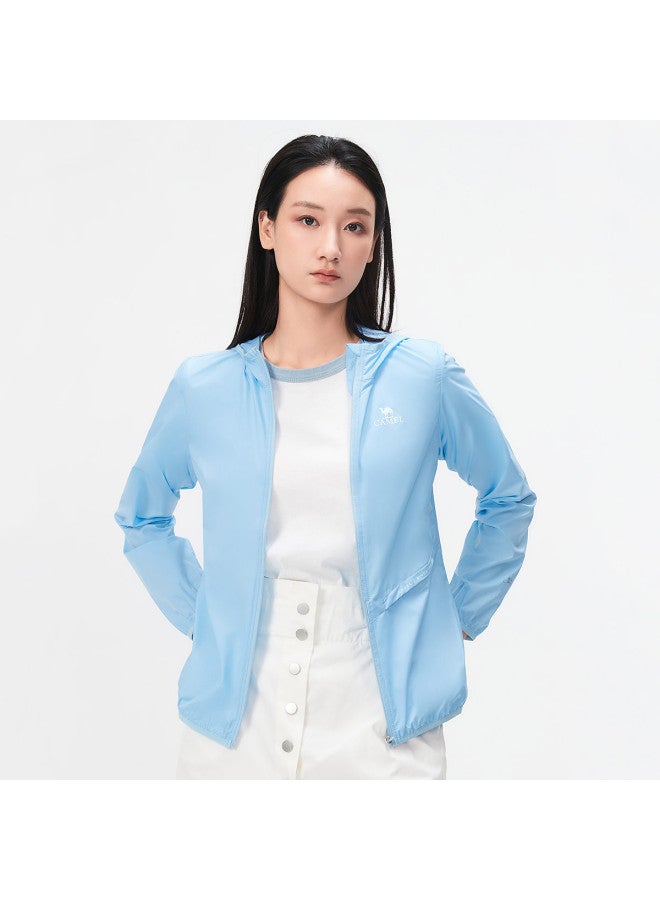 كاميل سترة واقية من الشمس باللون الأبيض البارد 25 واقي شمسي صيفي ملابس رياضية خفيفة الوزن ملابس خارجية سترة قابلة للتنفس للنساء والرجال ملابس واقية من الشمس - Image 3