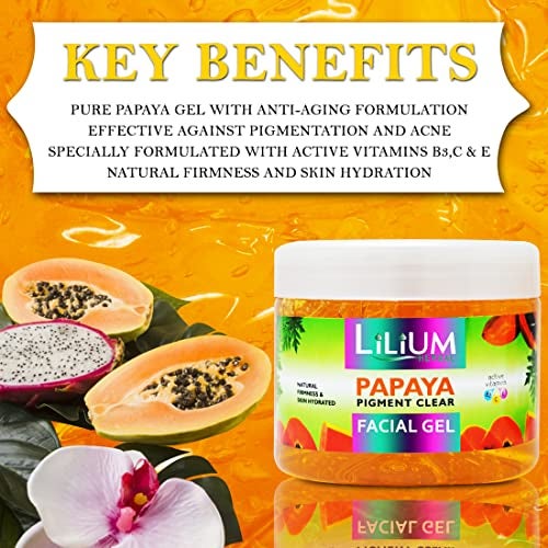 Lilium Anti-Oxidants Papaya Facial Kit With Papaya Cleansing Milk, 2500 GM | Soothing Moisturized & Balanced Skin | Reduce Dark Spots, Acne with Papaya Extract & Gives Healthy and Glowing skin - Image 2