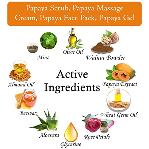 Lilium Anti-Oxidants Papaya Facial Kit With Papaya Cleansing Milk, 2500 GM | Soothing Moisturized & Balanced Skin | Reduce Dark Spots, Acne with Papaya Extract & Gives Healthy and Glowing skin - Image 5