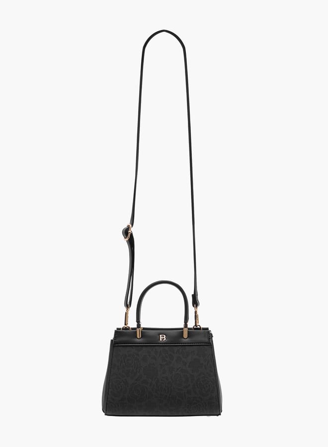 Flora Bella By Shoexpress Women Textured Tote Bag with Detachable Strap and Zip Closure - Image 2