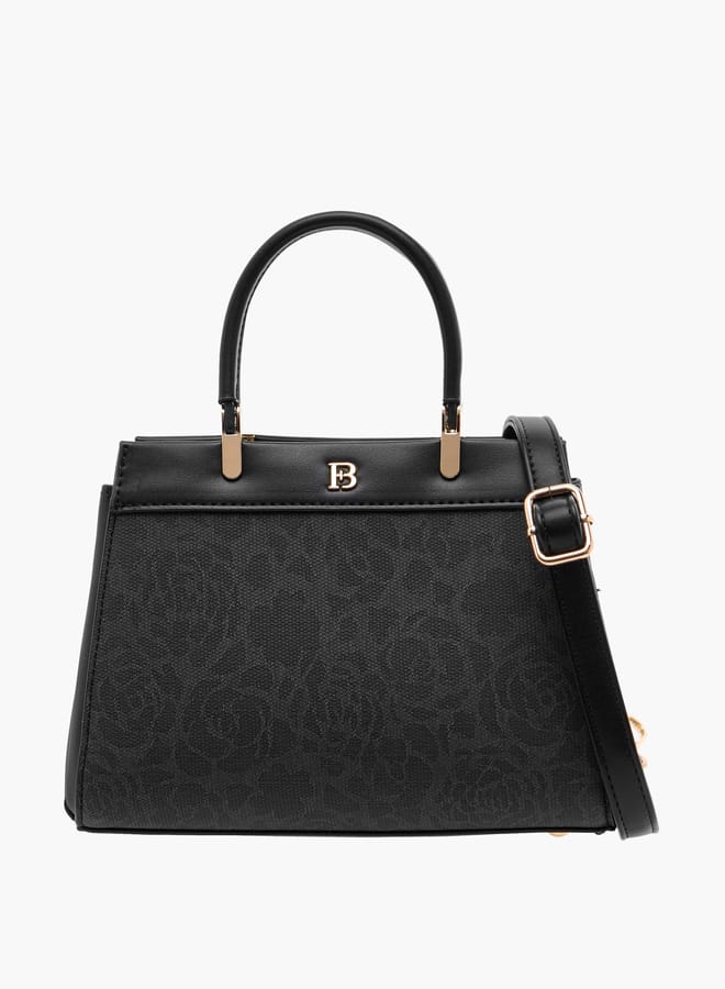 Flora Bella By Shoexpress Women Textured Tote Bag with Detachable Strap and Zip Closure - Image 1