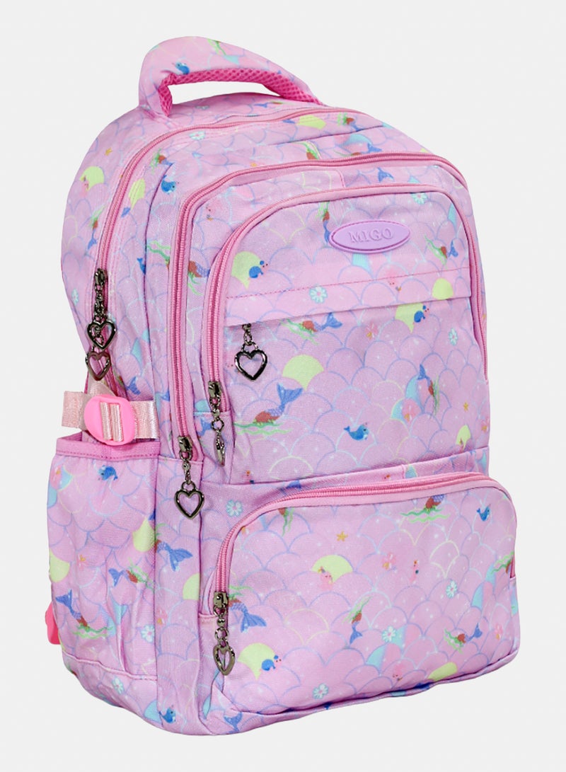 Migo Mermaid Backpack 18 Inches – Pink - Image 1