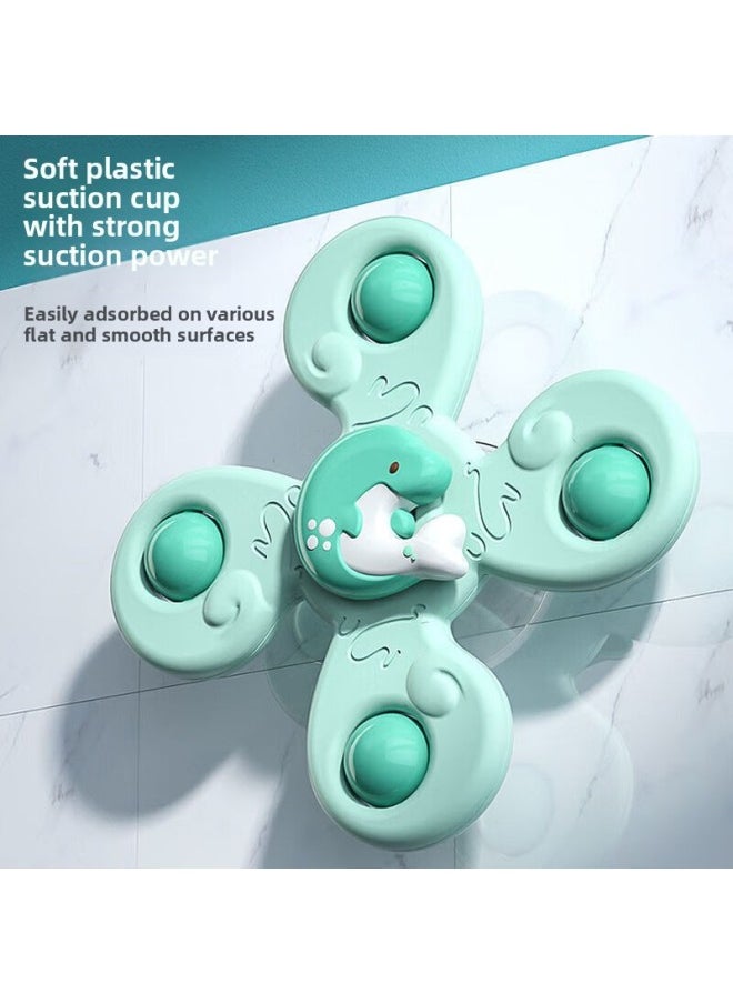 Sang Shu Children's Cartoon Baby Sucker Turn Turn Music Baby Toy Rotation 0-6 Months Newborn 0-3 Years Old Gyro-Colour:Little Octopus Little Suction Cup Spinning Fun With Rattle-Specification:No Specifications  - Image 5