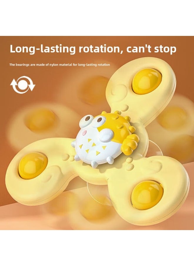 Sang Shu Children's Cartoon Baby Sucker Turn Turn Music Baby Toy Rotation 0-6 Months Newborn 0-3 Years Old Gyro-Colour:Little Octopus Little Suction Cup Spinning Fun With Rattle-Specification:No Specifications  - Image 4