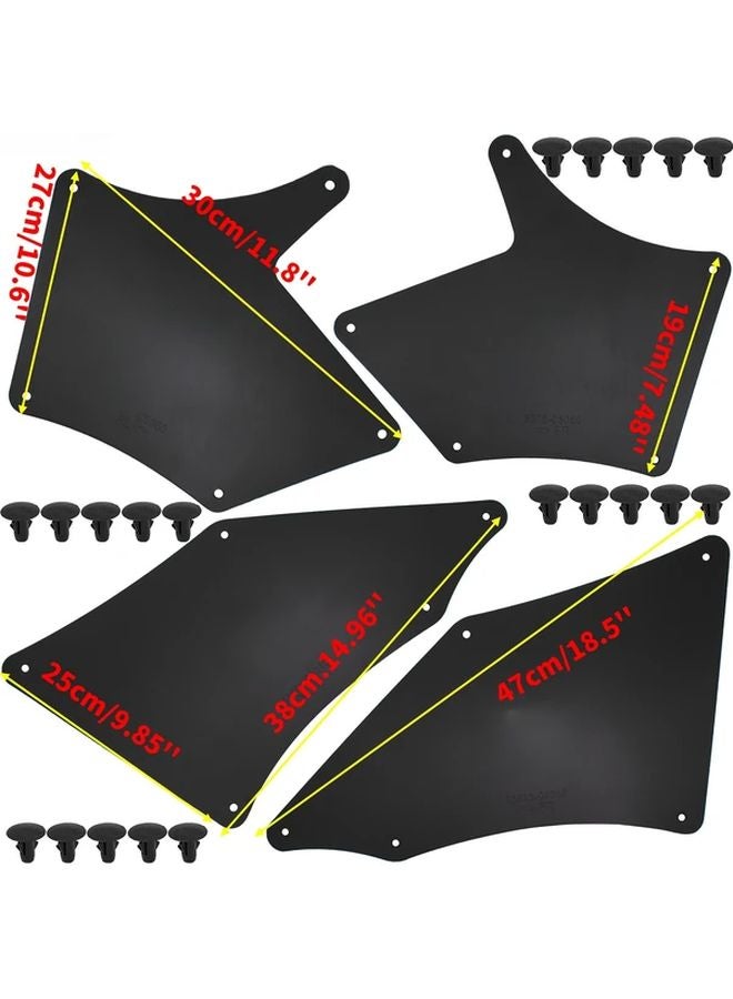 Black Fender Liners Splash Shields Apron Seals Mud Flaps For Toyota Tacoma 2005 2020 - Image 3