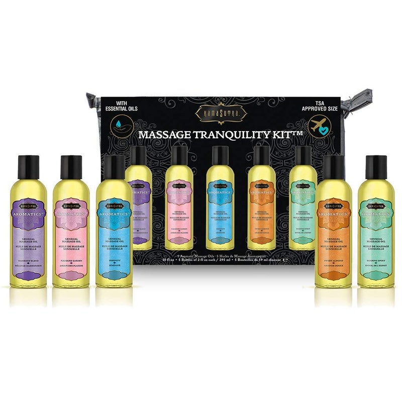 Kamasutra KAMA SUTRA Aromatics Massage Oils Set of 5 Bottles 2 fl oz Each Rich Blend of Essential Oils Sore Muscle Massage Oil for Body Natural Therapy Oil Warming Relaxing Sensual Massage Valentine - Image 3