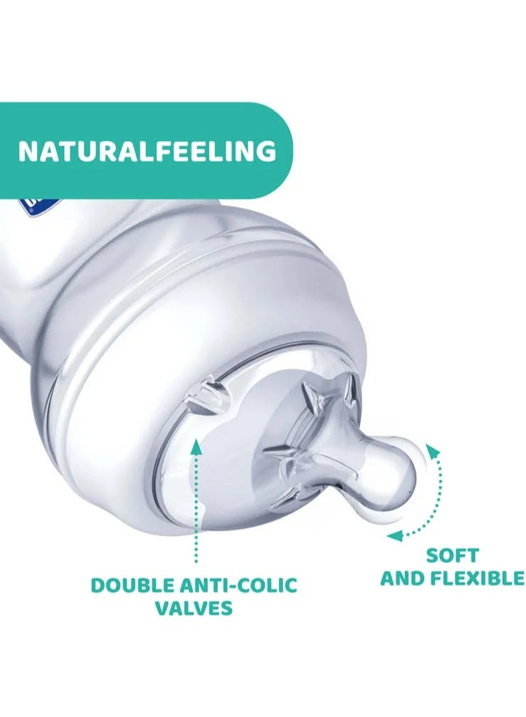 Chicco Natural Feeling Silicone Nipple Slow Flow 0m+ x1 - Image 3