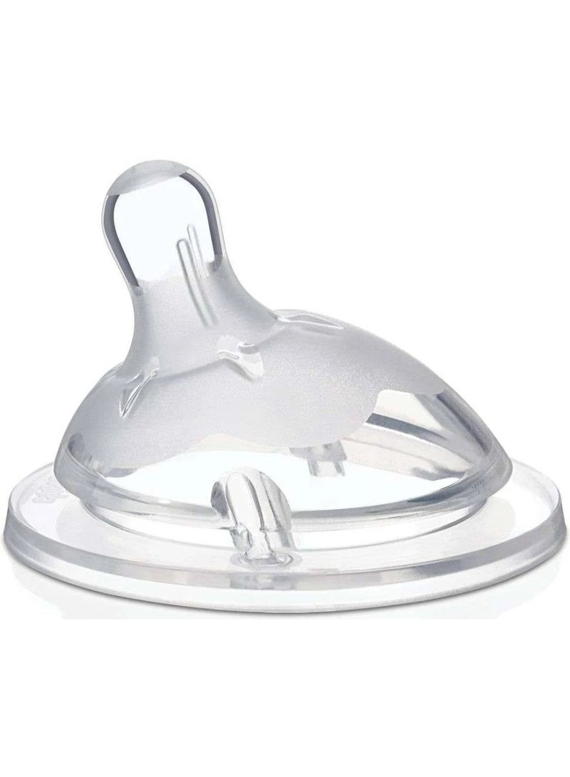 Chicco Natural Feeling Silicone Nipple Slow Flow 0m+ x1 - Image 2