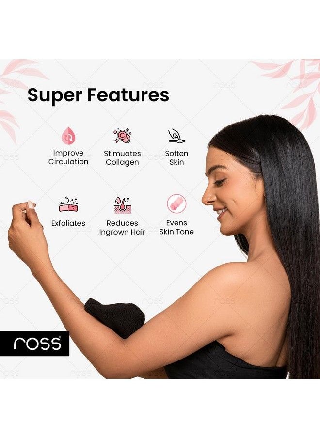 ROSS - Korean Style Bathing Mitt Glove For Exfoliation Body Scrubber & Skin Cleanser Made Of Viscose Rayon Fiber - Image 1