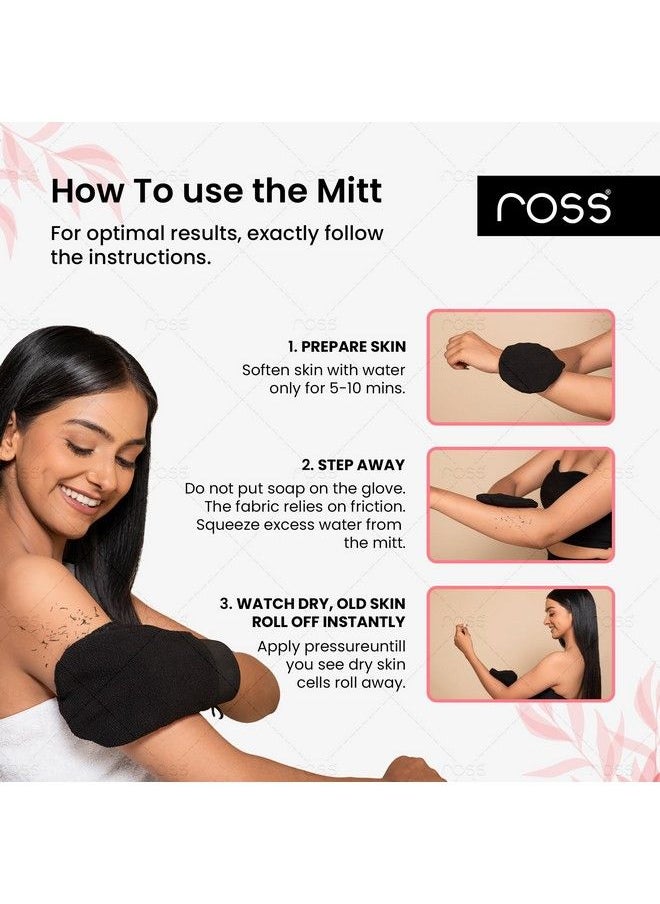 ROSS - Korean Style Bathing Mitt Glove For Exfoliation Body Scrubber & Skin Cleanser Made Of Viscose Rayon Fiber - Image 1