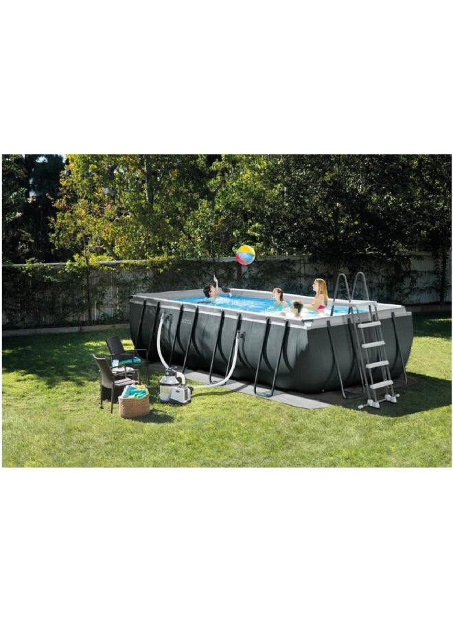 INTEX Rectangular Ultra Frame Swimming Pool Set Grey 17203 L  - Image 4