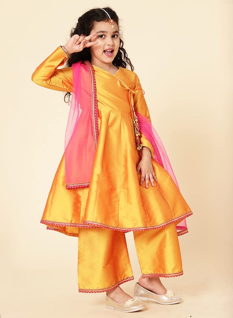 A.T.U.N. (ALL THINGS UBER NICE) A.T.U.N. Girls Anarkali Palazzo Set - Image 2