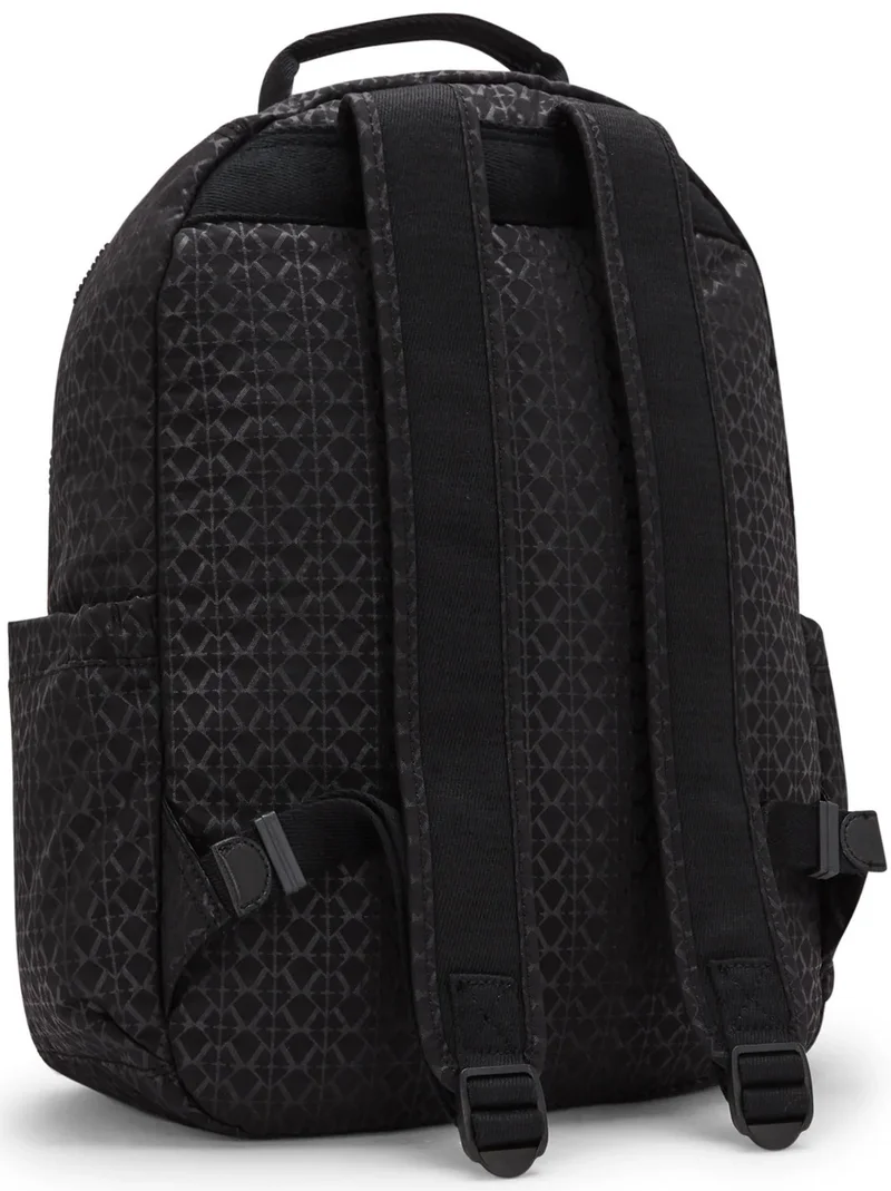 كيبلينغ Seoul Large Female Backpack -  Signature Emb