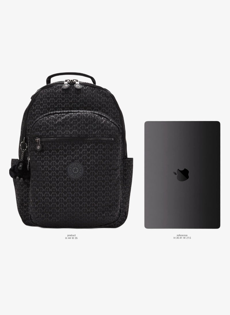 kipling Seoul Large Female Backpack -  Signature Emb - Image 2