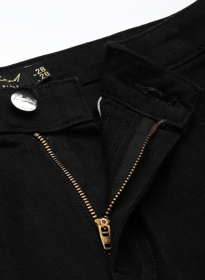 Freehand Women Straight Fit Solid Mid Rise Jeans - Image 4