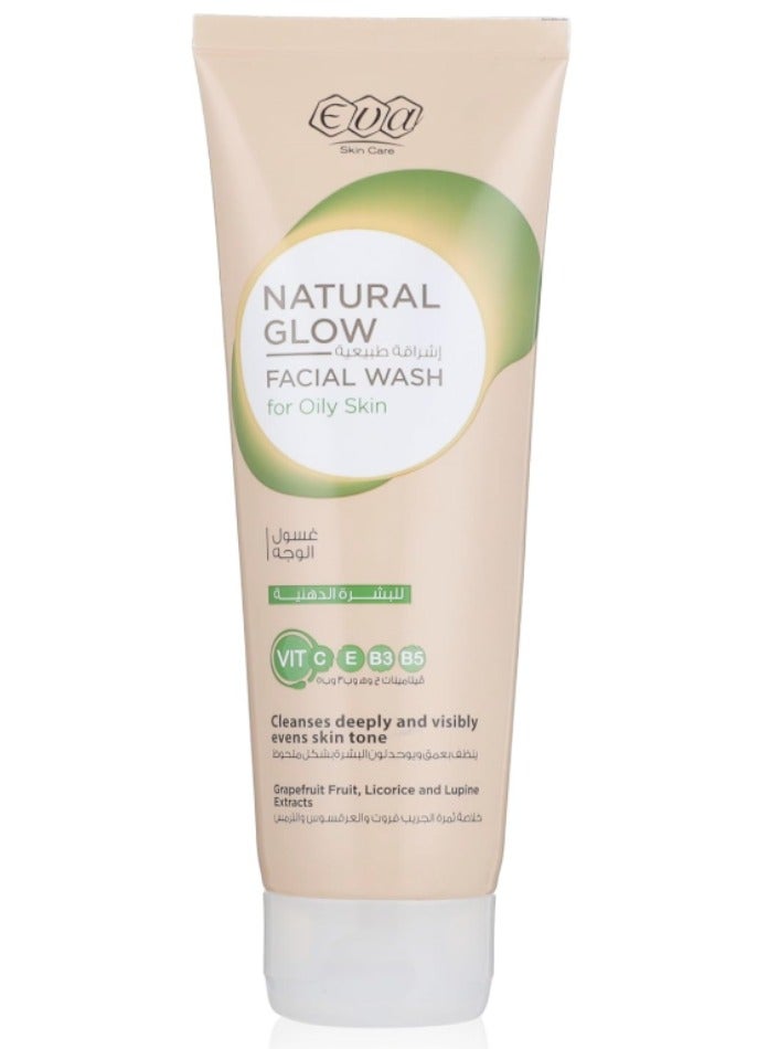 Eva Skin Care Natural Glow Facial Wash for Oily Skin - (100 ml) - Image 1