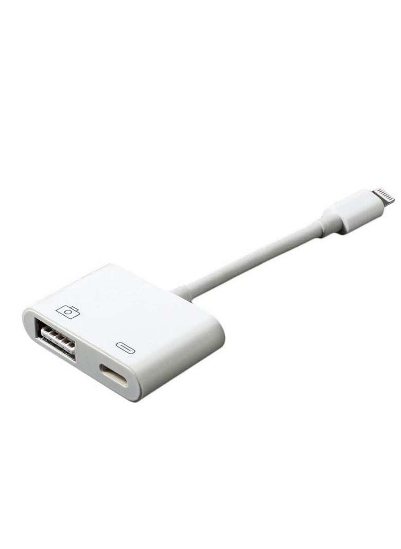 Generic - USB And Camera To Lightning Adapter White - Image 1