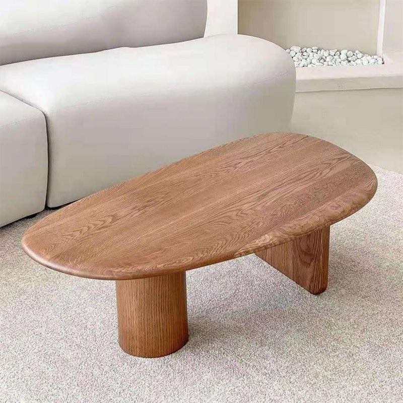 بيتك طاولة قهوة خشب طبيعي بني - 109×59×45 سم - Image 1